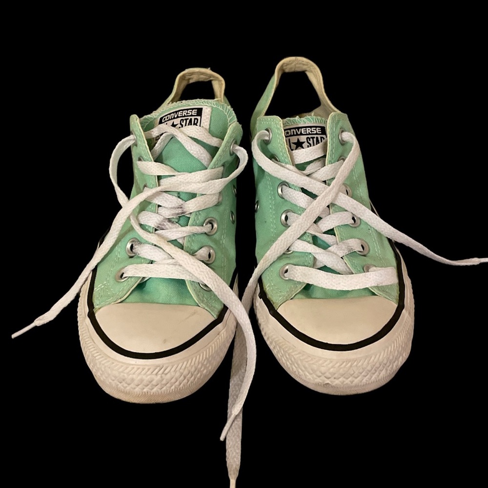 Mint Green Converse Shoes